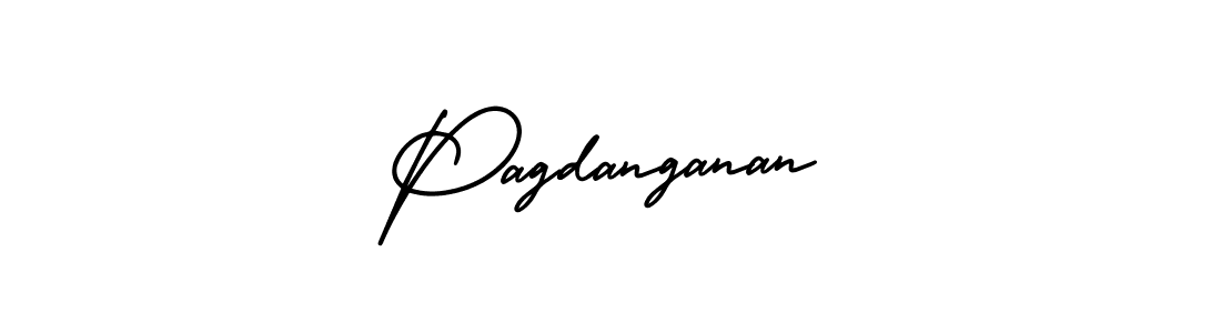 Use a signature maker to create a handwritten signature online. With this signature software, you can design (AmerikaSignatureDemo-Regular) your own signature for name Pagdanganan. Pagdanganan signature style 3 images and pictures png