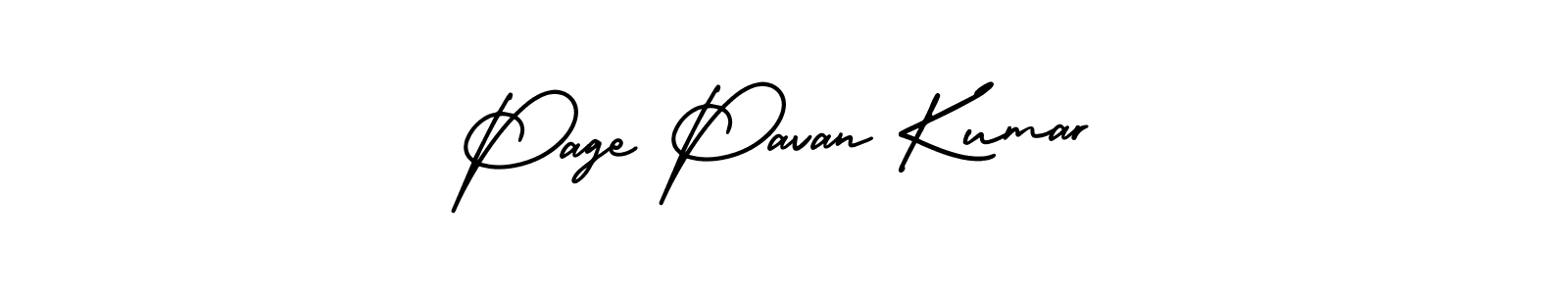 How to make Page Pavan Kumar signature? AmerikaSignatureDemo-Regular is a professional autograph style. Create handwritten signature for Page Pavan Kumar name. Page Pavan Kumar signature style 3 images and pictures png