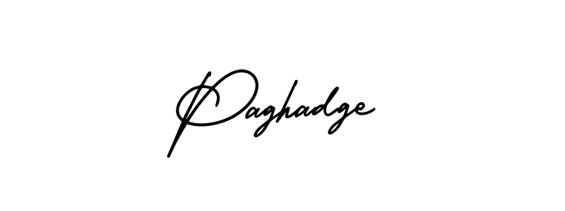 How to make Paghadge signature? AmerikaSignatureDemo-Regular is a professional autograph style. Create handwritten signature for Paghadge name. Paghadge signature style 3 images and pictures png