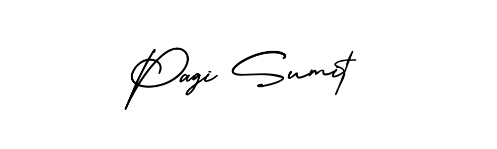 Use a signature maker to create a handwritten signature online. With this signature software, you can design (AmerikaSignatureDemo-Regular) your own signature for name Pagi Sumit. Pagi Sumit signature style 3 images and pictures png