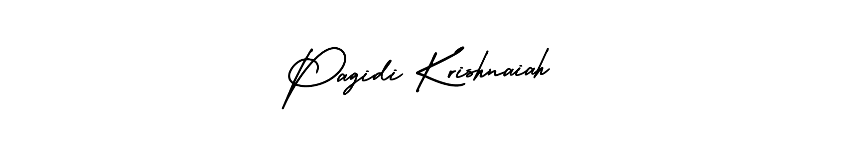 Make a beautiful signature design for name Pagidi Krishnaiah. Use this online signature maker to create a handwritten signature for free. Pagidi Krishnaiah signature style 3 images and pictures png