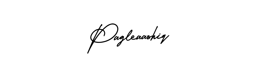 It looks lik you need a new signature style for name Pagleaashiq. Design unique handwritten (AmerikaSignatureDemo-Regular) signature with our free signature maker in just a few clicks. Pagleaashiq signature style 3 images and pictures png