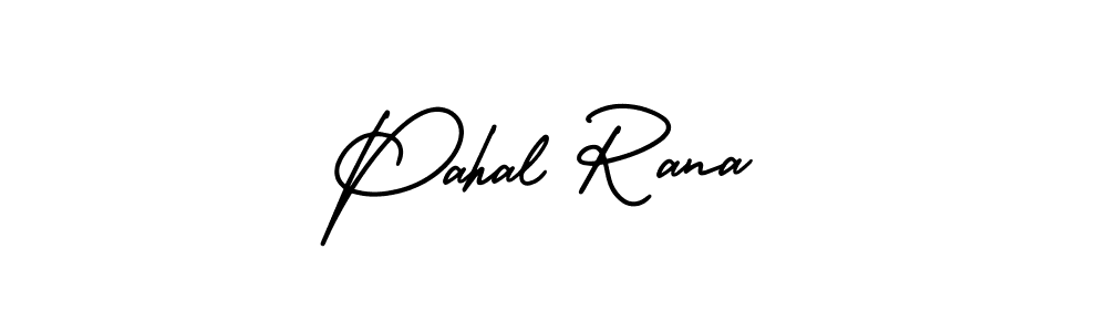 Make a short Pahal Rana signature style. Manage your documents anywhere anytime using AmerikaSignatureDemo-Regular. Create and add eSignatures, submit forms, share and send files easily. Pahal Rana signature style 3 images and pictures png