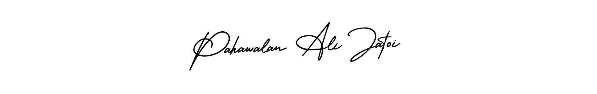 Make a beautiful signature design for name Pahawalan Ali Jatoi. With this signature (AmerikaSignatureDemo-Regular) style, you can create a handwritten signature for free. Pahawalan Ali Jatoi signature style 3 images and pictures png