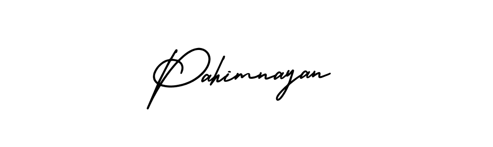 Use a signature maker to create a handwritten signature online. With this signature software, you can design (AmerikaSignatureDemo-Regular) your own signature for name Pahimnayan. Pahimnayan signature style 3 images and pictures png