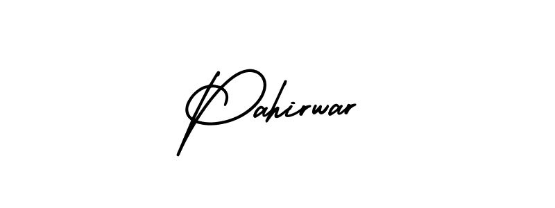 How to make Pahirwar name signature. Use AmerikaSignatureDemo-Regular style for creating short signs online. This is the latest handwritten sign. Pahirwar signature style 3 images and pictures png