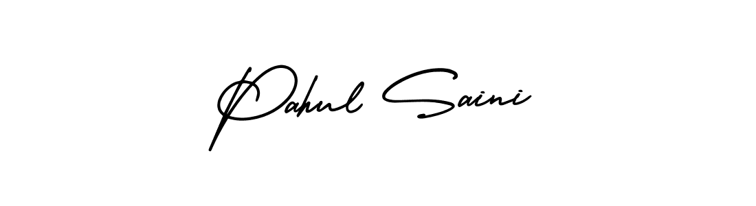 How to make Pahul Saini signature? AmerikaSignatureDemo-Regular is a professional autograph style. Create handwritten signature for Pahul Saini name. Pahul Saini signature style 3 images and pictures png