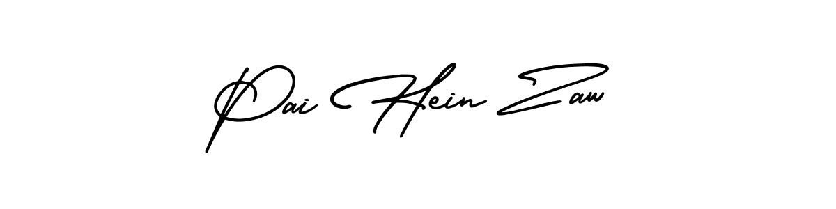 Create a beautiful signature design for name Pai Hein Zaw. With this signature (AmerikaSignatureDemo-Regular) fonts, you can make a handwritten signature for free. Pai Hein Zaw signature style 3 images and pictures png