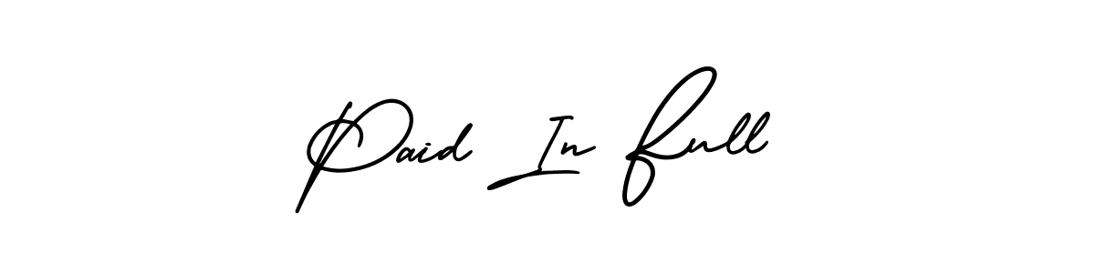 Create a beautiful signature design for name Paid In Full. With this signature (AmerikaSignatureDemo-Regular) fonts, you can make a handwritten signature for free. Paid In Full signature style 3 images and pictures png