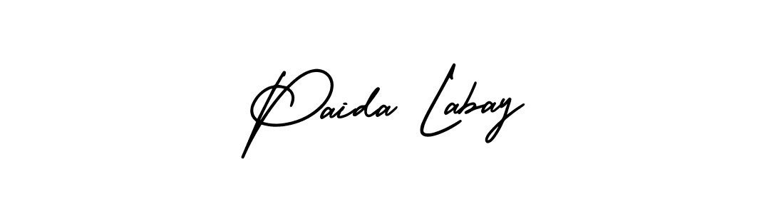 Paida Labay stylish signature style. Best Handwritten Sign (AmerikaSignatureDemo-Regular) for my name. Handwritten Signature Collection Ideas for my name Paida Labay. Paida Labay signature style 3 images and pictures png