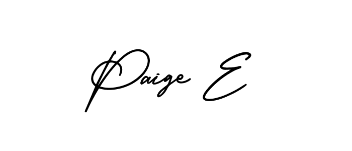 if you are searching for the best signature style for your name Paige E. so please give up your signature search. here we have designed multiple signature styles  using AmerikaSignatureDemo-Regular. Paige E signature style 3 images and pictures png