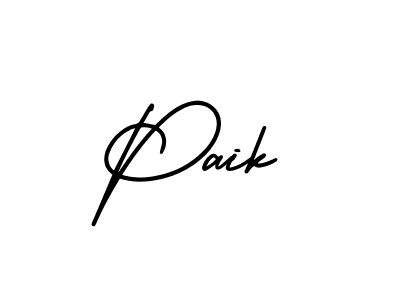 How to make Paik signature? AmerikaSignatureDemo-Regular is a professional autograph style. Create handwritten signature for Paik name. Paik signature style 3 images and pictures png