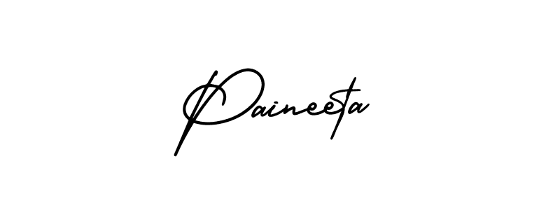 Create a beautiful signature design for name Paineeta. With this signature (AmerikaSignatureDemo-Regular) fonts, you can make a handwritten signature for free. Paineeta signature style 3 images and pictures png
