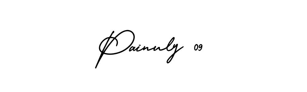 Create a beautiful signature design for name Painuly 09. With this signature (AmerikaSignatureDemo-Regular) fonts, you can make a handwritten signature for free. Painuly 09 signature style 3 images and pictures png