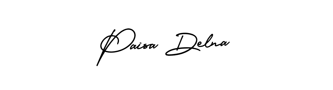 See photos of Paisa Delna official signature by Spectra . Check more albums & portfolios. Read reviews & check more about AmerikaSignatureDemo-Regular font. Paisa Delna signature style 3 images and pictures png