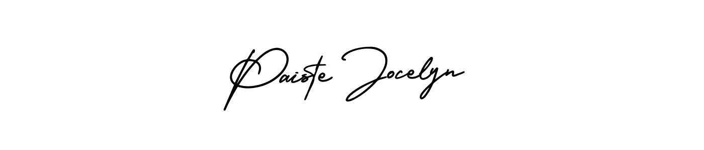 You can use this online signature creator to create a handwritten signature for the name Paiste Jocelyn. This is the best online autograph maker. Paiste Jocelyn signature style 3 images and pictures png