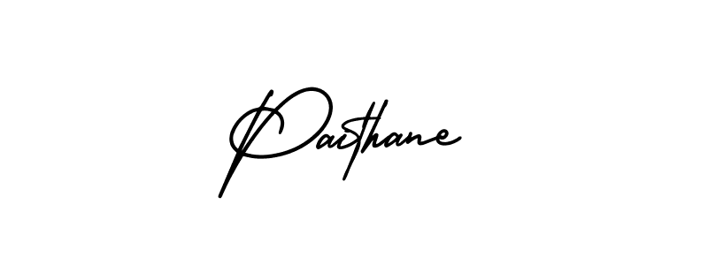 Design your own signature with our free online signature maker. With this signature software, you can create a handwritten (AmerikaSignatureDemo-Regular) signature for name Paithane. Paithane signature style 3 images and pictures png