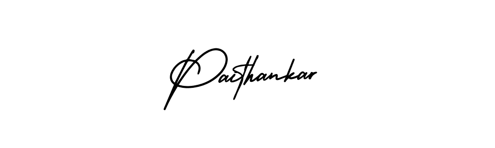 It looks lik you need a new signature style for name Paithankar. Design unique handwritten (AmerikaSignatureDemo-Regular) signature with our free signature maker in just a few clicks. Paithankar signature style 3 images and pictures png