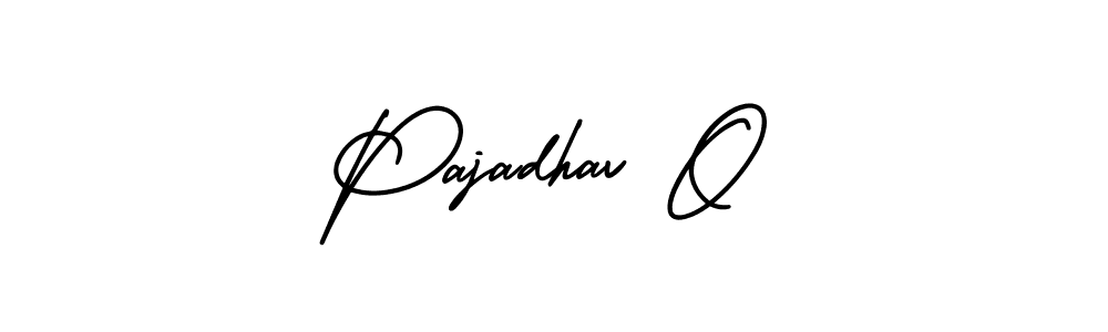 Use a signature maker to create a handwritten signature online. With this signature software, you can design (AmerikaSignatureDemo-Regular) your own signature for name Pajadhav O. Pajadhav O signature style 3 images and pictures png