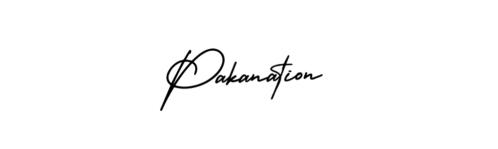 Use a signature maker to create a handwritten signature online. With this signature software, you can design (AmerikaSignatureDemo-Regular) your own signature for name Pakanation. Pakanation signature style 3 images and pictures png