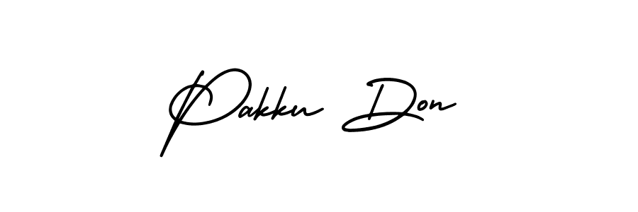 Use a signature maker to create a handwritten signature online. With this signature software, you can design (AmerikaSignatureDemo-Regular) your own signature for name Pakku Don. Pakku Don signature style 3 images and pictures png