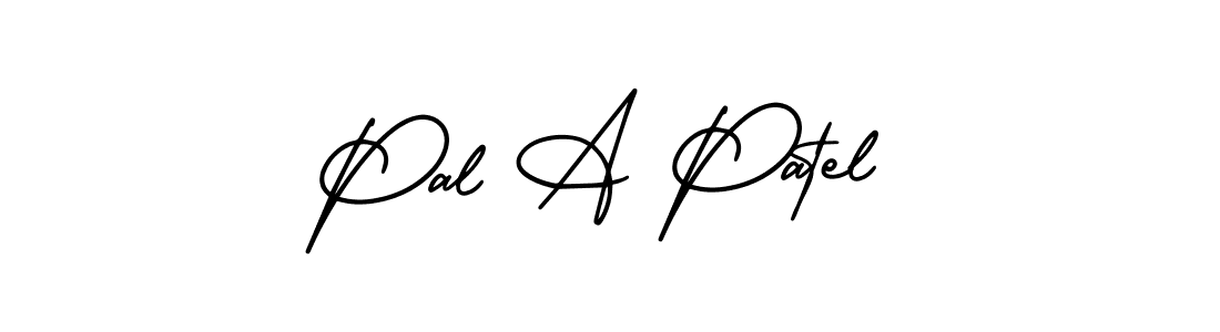 How to make Pal A Patel name signature. Use AmerikaSignatureDemo-Regular style for creating short signs online. This is the latest handwritten sign. Pal A Patel signature style 3 images and pictures png