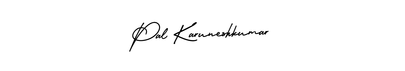 Use a signature maker to create a handwritten signature online. With this signature software, you can design (AmerikaSignatureDemo-Regular) your own signature for name Pal Karuneshkumar. Pal Karuneshkumar signature style 3 images and pictures png