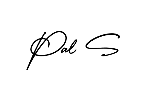 Use a signature maker to create a handwritten signature online. With this signature software, you can design (AmerikaSignatureDemo-Regular) your own signature for name Pal S. Pal S signature style 3 images and pictures png