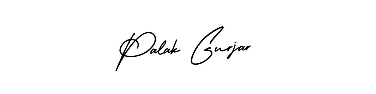 Palak Gurjar stylish signature style. Best Handwritten Sign (AmerikaSignatureDemo-Regular) for my name. Handwritten Signature Collection Ideas for my name Palak Gurjar. Palak Gurjar signature style 3 images and pictures png