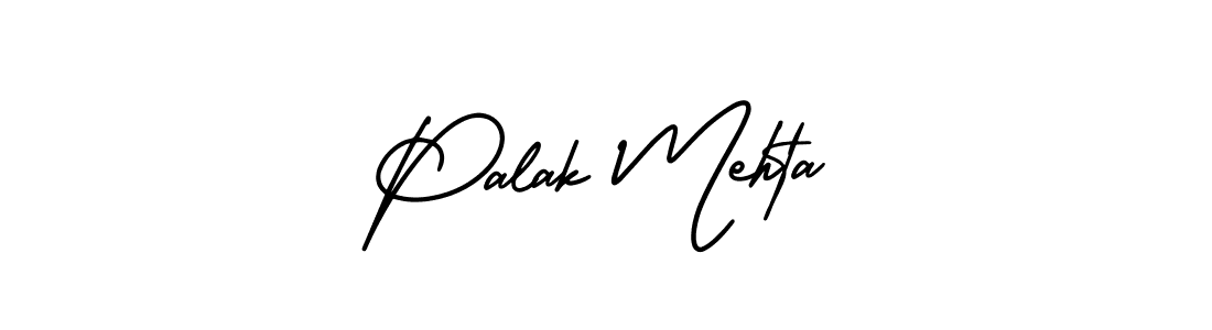 The best way (AmerikaSignatureDemo-Regular) to make a short signature is to pick only two or three words in your name. The name Palak Mehta include a total of six letters. For converting this name. Palak Mehta signature style 3 images and pictures png