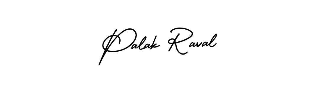 The best way (AmerikaSignatureDemo-Regular) to make a short signature is to pick only two or three words in your name. The name Palak Raval include a total of six letters. For converting this name. Palak Raval signature style 3 images and pictures png