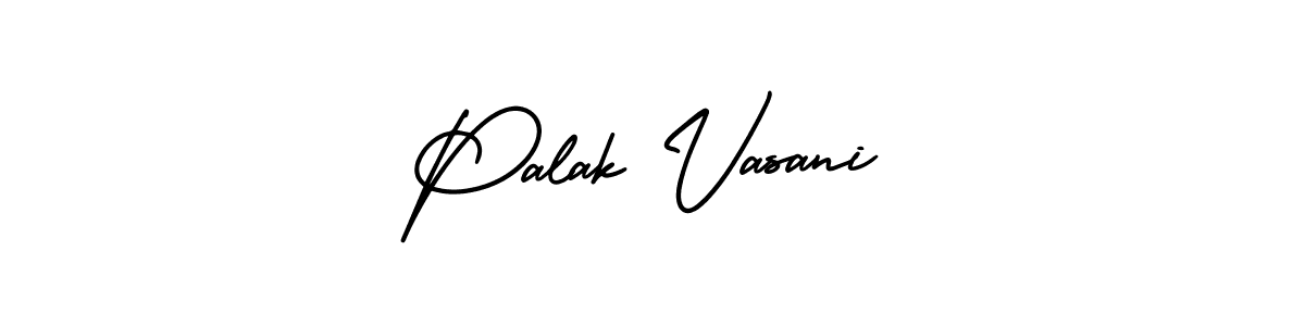 How to make Palak Vasani signature? AmerikaSignatureDemo-Regular is a professional autograph style. Create handwritten signature for Palak Vasani name. Palak Vasani signature style 3 images and pictures png