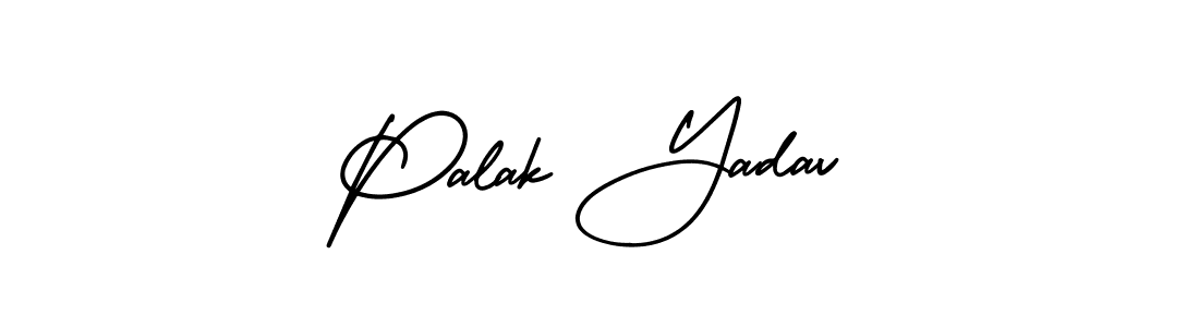 Design your own signature with our free online signature maker. With this signature software, you can create a handwritten (AmerikaSignatureDemo-Regular) signature for name Palak Yadav. Palak Yadav signature style 3 images and pictures png