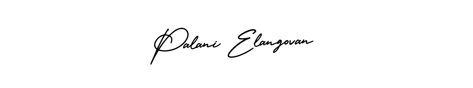 The best way (AmerikaSignatureDemo-Regular) to make a short signature is to pick only two or three words in your name. The name Palani Elangovan include a total of six letters. For converting this name. Palani Elangovan signature style 3 images and pictures png