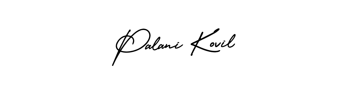 Similarly AmerikaSignatureDemo-Regular is the best handwritten signature design. Signature creator online .You can use it as an online autograph creator for name Palani Kovil. Palani Kovil signature style 3 images and pictures png