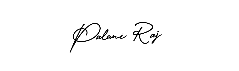 You should practise on your own different ways (AmerikaSignatureDemo-Regular) to write your name (Palani Raj) in signature. don't let someone else do it for you. Palani Raj signature style 3 images and pictures png