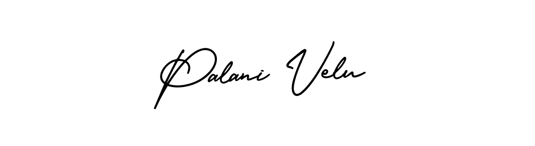 The best way (AmerikaSignatureDemo-Regular) to make a short signature is to pick only two or three words in your name. The name Palani Velu include a total of six letters. For converting this name. Palani Velu signature style 3 images and pictures png