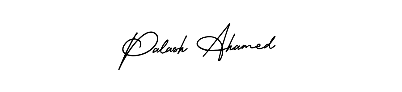 Make a beautiful signature design for name Palash Ahamed. With this signature (AmerikaSignatureDemo-Regular) style, you can create a handwritten signature for free. Palash Ahamed signature style 3 images and pictures png