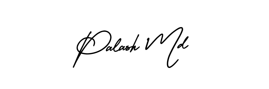 Palash Md stylish signature style. Best Handwritten Sign (AmerikaSignatureDemo-Regular) for my name. Handwritten Signature Collection Ideas for my name Palash Md. Palash Md signature style 3 images and pictures png