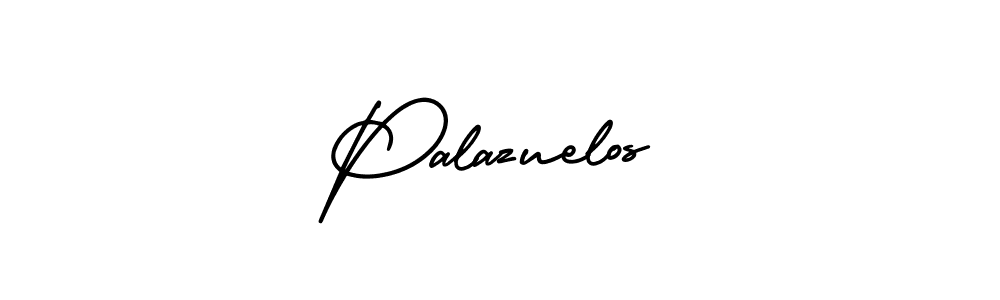 The best way (AmerikaSignatureDemo-Regular) to make a short signature is to pick only two or three words in your name. The name Palazuelos include a total of six letters. For converting this name. Palazuelos signature style 3 images and pictures png