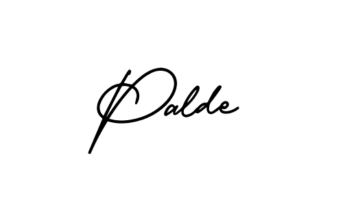 Design your own signature with our free online signature maker. With this signature software, you can create a handwritten (AmerikaSignatureDemo-Regular) signature for name Palde. Palde signature style 3 images and pictures png
