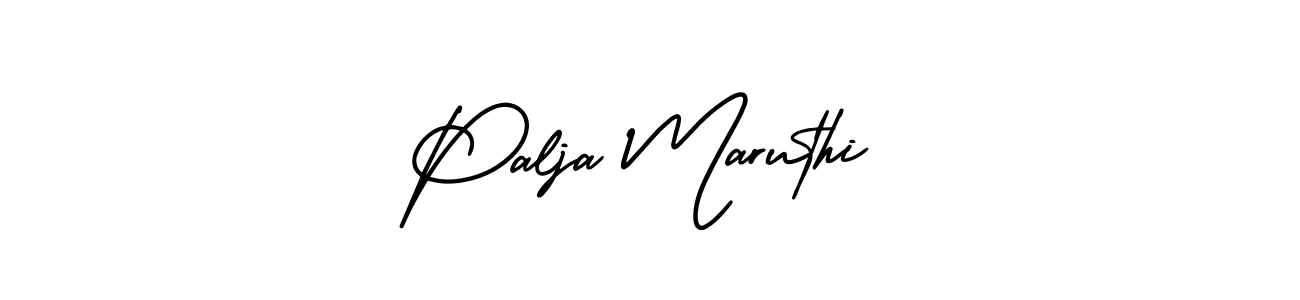 How to Draw Palja Maruthi signature style? AmerikaSignatureDemo-Regular is a latest design signature styles for name Palja Maruthi. Palja Maruthi signature style 3 images and pictures png