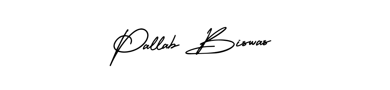 Design your own signature with our free online signature maker. With this signature software, you can create a handwritten (AmerikaSignatureDemo-Regular) signature for name Pallab Biswas. Pallab Biswas signature style 3 images and pictures png