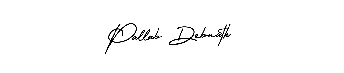 Create a beautiful signature design for name Pallab Debnath. With this signature (AmerikaSignatureDemo-Regular) fonts, you can make a handwritten signature for free. Pallab Debnath signature style 3 images and pictures png