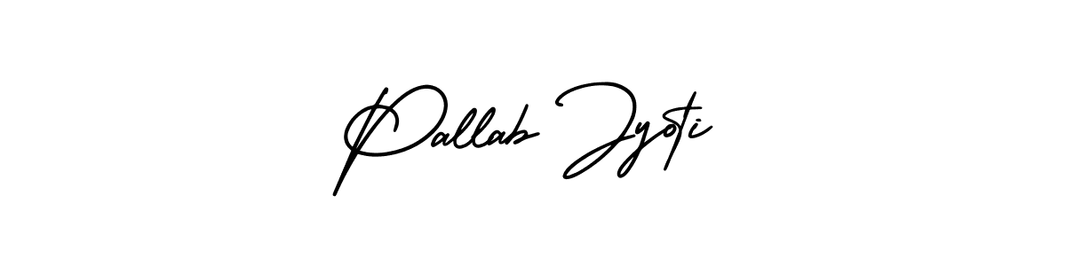 Use a signature maker to create a handwritten signature online. With this signature software, you can design (AmerikaSignatureDemo-Regular) your own signature for name Pallab Jyoti. Pallab Jyoti signature style 3 images and pictures png