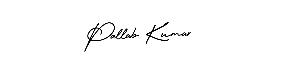 Design your own signature with our free online signature maker. With this signature software, you can create a handwritten (AmerikaSignatureDemo-Regular) signature for name Pallab Kumar. Pallab Kumar signature style 3 images and pictures png
