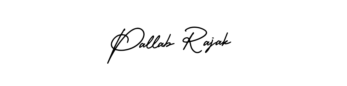 Use a signature maker to create a handwritten signature online. With this signature software, you can design (AmerikaSignatureDemo-Regular) your own signature for name Pallab Rajak. Pallab Rajak signature style 3 images and pictures png