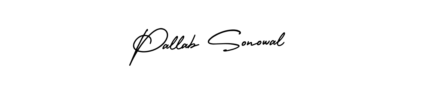 Best and Professional Signature Style for Pallab Sonowal. AmerikaSignatureDemo-Regular Best Signature Style Collection. Pallab Sonowal signature style 3 images and pictures png