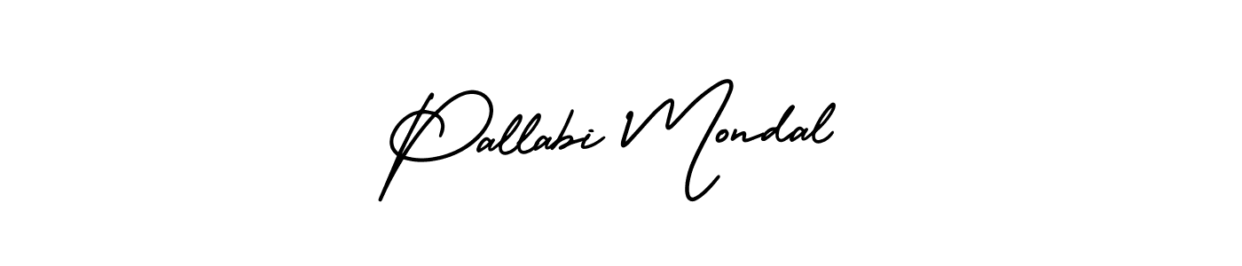 Make a beautiful signature design for name Pallabi Mondal. With this signature (AmerikaSignatureDemo-Regular) style, you can create a handwritten signature for free. Pallabi Mondal signature style 3 images and pictures png