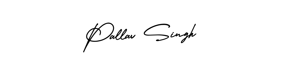 How to Draw Pallav Singh signature style? AmerikaSignatureDemo-Regular is a latest design signature styles for name Pallav Singh. Pallav Singh signature style 3 images and pictures png